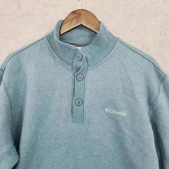 Columbia Sportswear Company Mens Blue Pullover Sweatshirt L - Picture 4 of 7